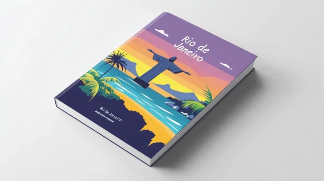 Farbenfrohes Reisecover für Rio de Janeiro