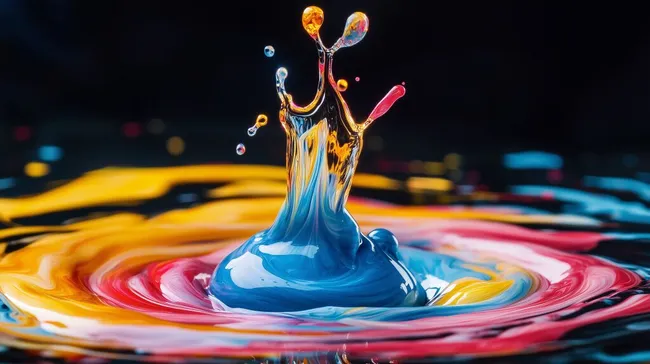 Farbenspiel im Wassertropfen - Künstlerische Makrofotografie