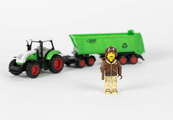 Farmer with his tractor