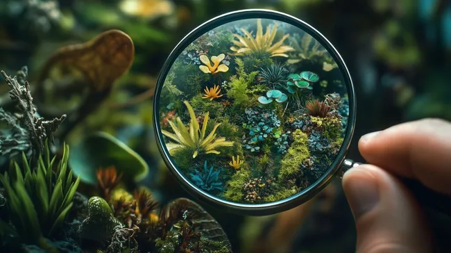 Faszinierende Mooslandschaft im Großformat