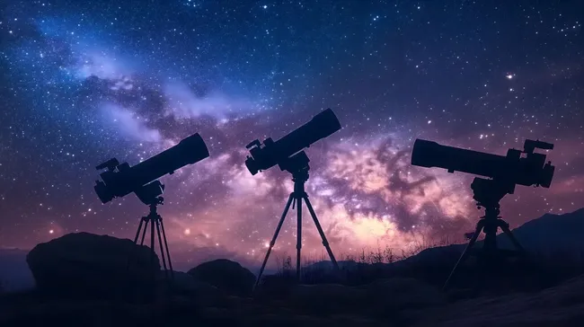 Faszinierende Sternenwelt - Astrofotografie-Setup mit drei Teleskopen