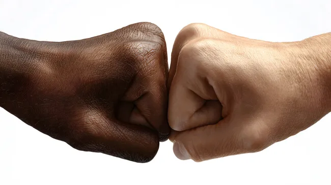 Faust zu Faust - Symbol der Teamarbeit