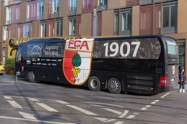 FC Augsburg team bus