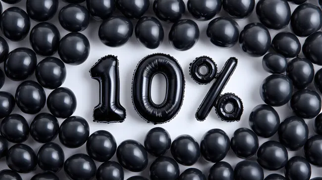 Feierliche Ballondekoration mit 10% Sonderangebot