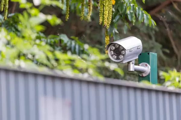 Fence surveillance camera