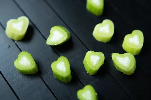 Fennel on a wooden black board