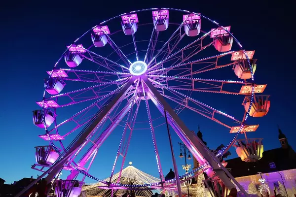 Ferris wheel at Christmas market