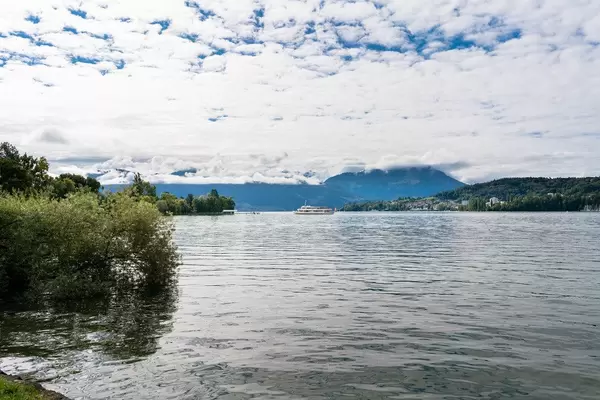 Ferry crossing Lucern lake