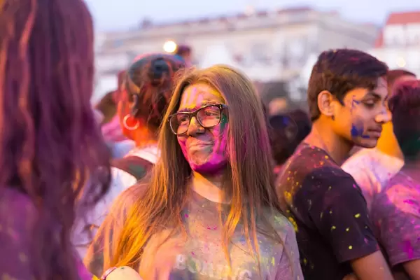 Festival of colors Holi in Lisbon, Portugal