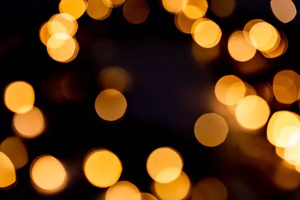 Festive background with blurred garland glow (Flip 2019)