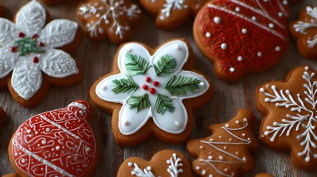 Festliche Weihnachtskekse mit kreativem Zuckerguss