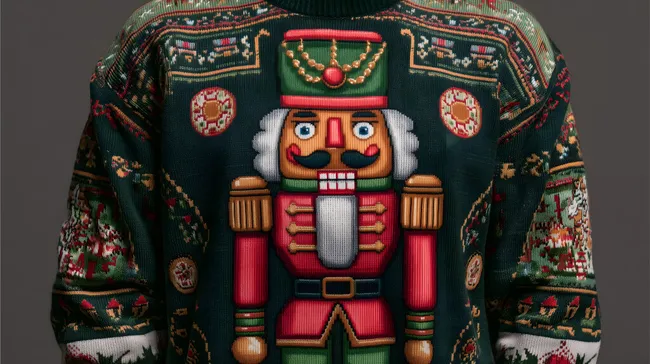 Festlicher Nussknacker-Pullover in klassischer Optik