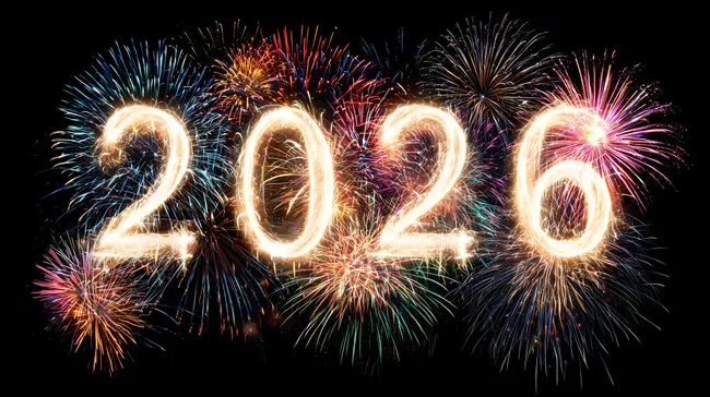 Feuerwerksshow zum Jahreswechsel 2026