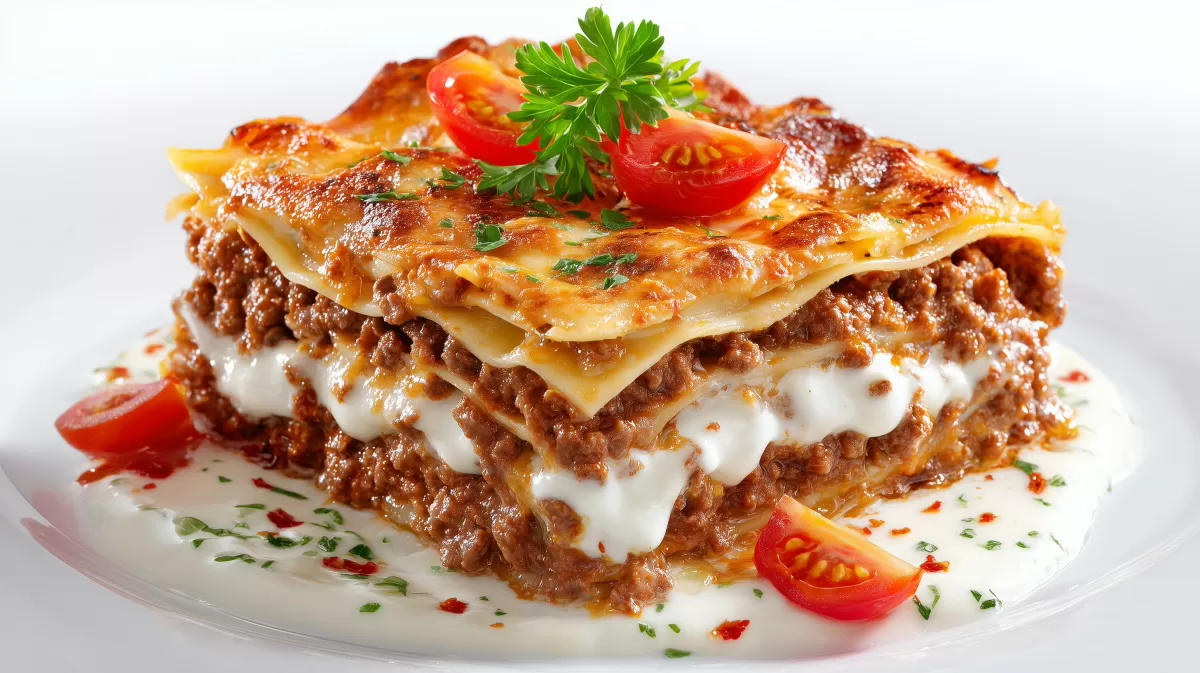 Feurige Lasagne mit Chili Pesto und Hackfleisch