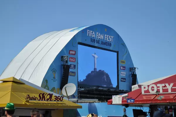 Fifa-Fanfest an der Copacabana (Rio de Janeiro, Brasilien)