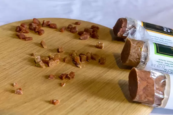 Figs confect in sausage shape