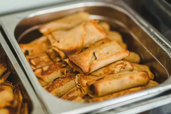 Filled Meat Mushroom Pancakes