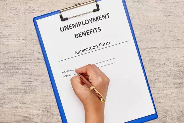 Filling Unemployment benefits application form