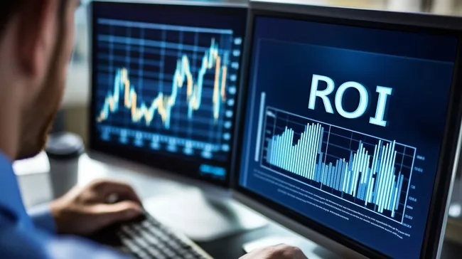 Finanzdaten und Börsenanalysen auf Computerbildschirm