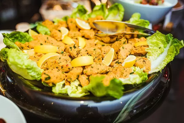 Fish Appetizers With Lemon And Cabbage