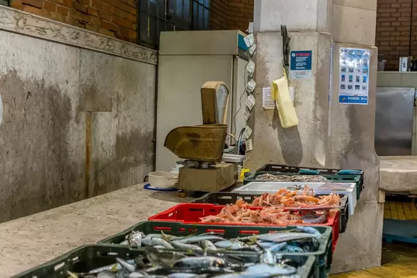 Fish market in Rijeka, Croatia