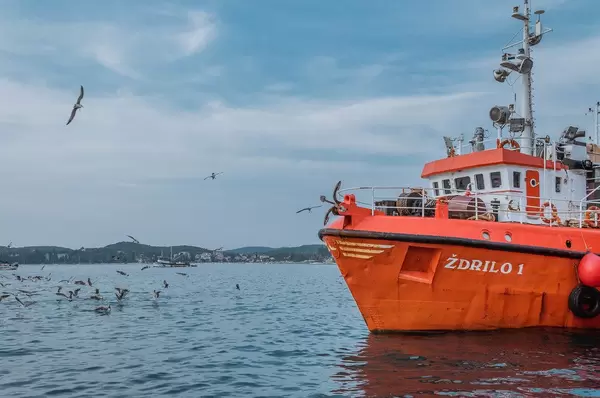 Fishing boat in Rovinj, Croatia