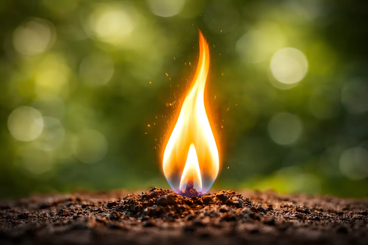 Flamme in der Natur: Feuer als Symbol der Erneuerung