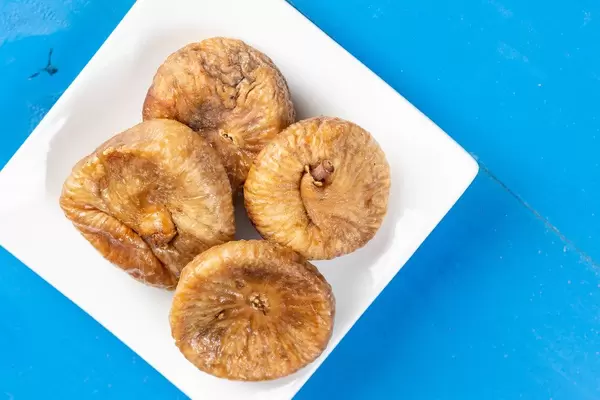 Flat lay above Dried Figs (Flip 2019)