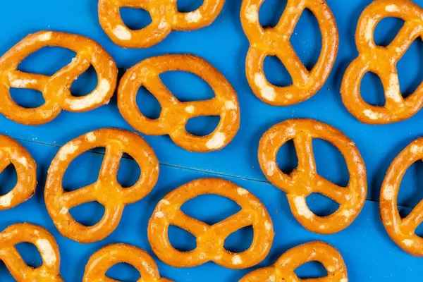 Flat lay above Industry Snacks Pretzels (Flip 2019)