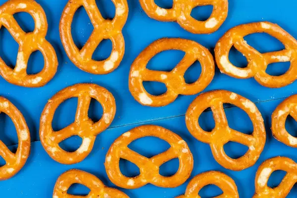 Flat lay above Industry Snacks Pretzels