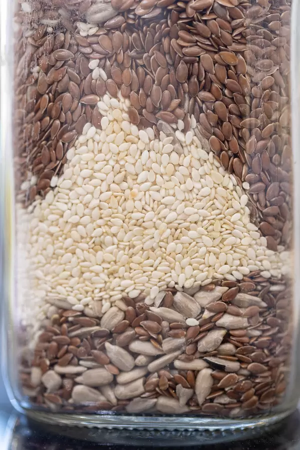 Flax Sunflower and Sesame Seeds