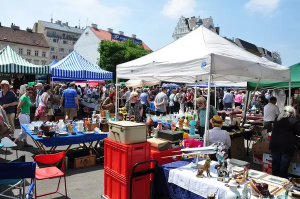 Flea market in Vienna - Naschmarkt - second hand items