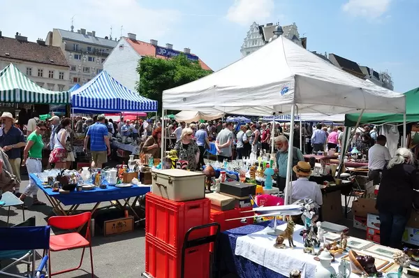 Flea market in Vienna - Naschmarkt
