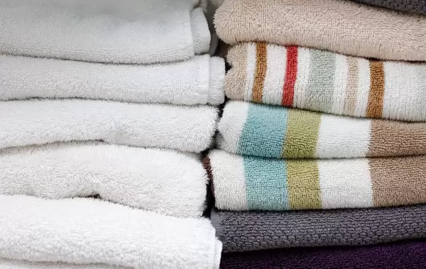 Folded Towel Close-Up