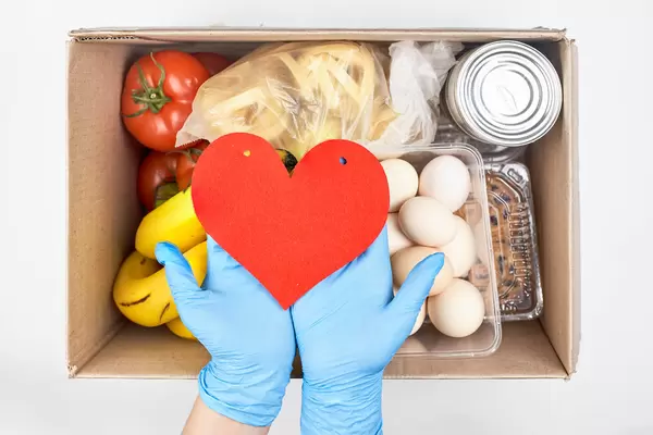 Food pack delivered to poor and needy people