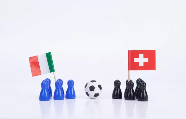 Football match Italy Vs. Switzerland