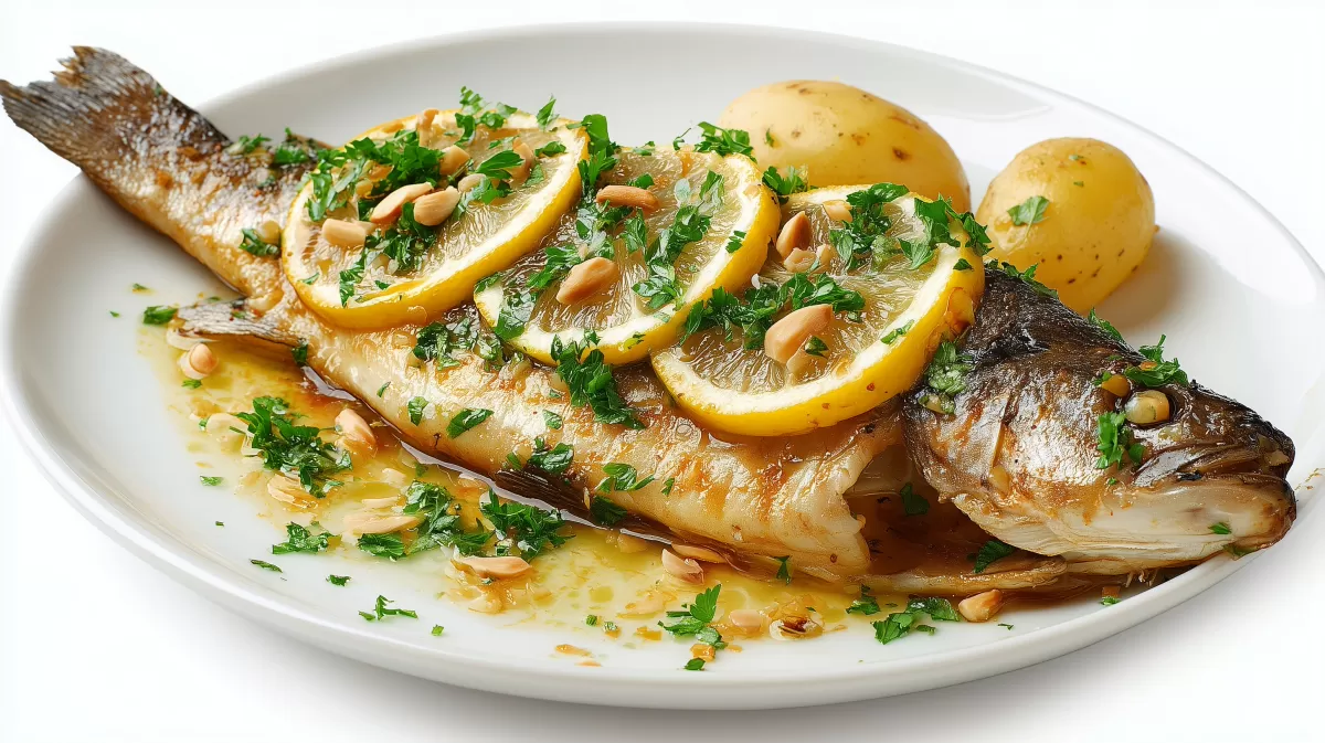 Forelle Müllerin mit Zitrone und Petersilie