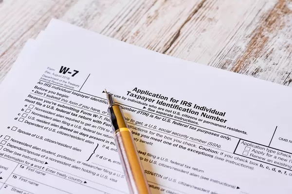 Form W-7 Application for IRS Individual taxpayer identification number
