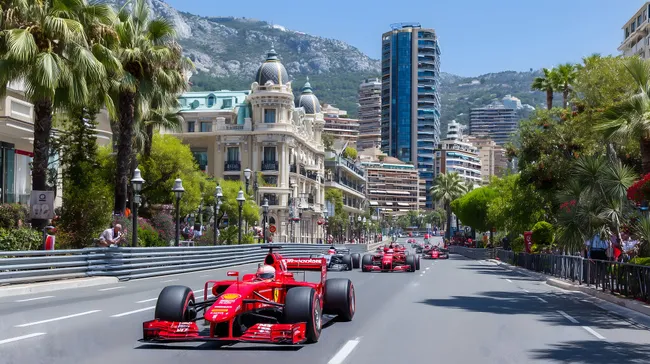 Formel-1-Rennen in Monte-Carlo mit Ferrari-Boliden