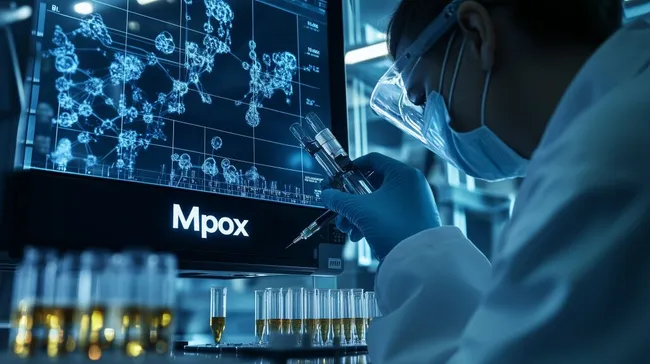 Forschung an Mpox-Viren im modernen Labor