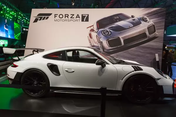 Forza 7 am Xbox One Messestand - Gamescom 2017, Köln