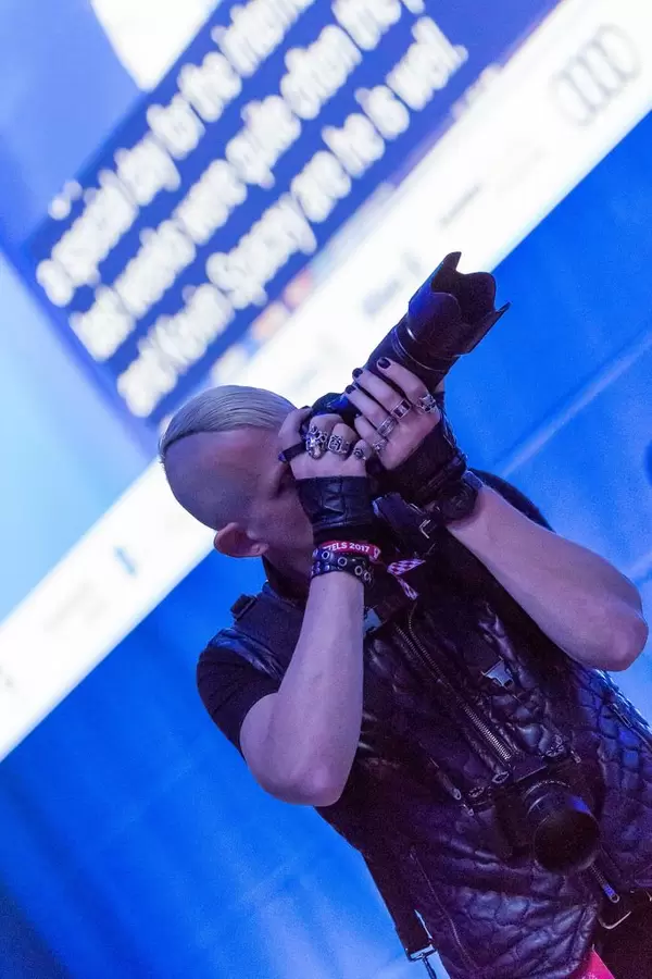 Fotograf auf der #bits17