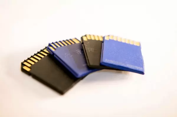 Four SD cards