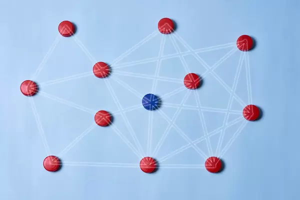 Franchise marketing concept with global connection