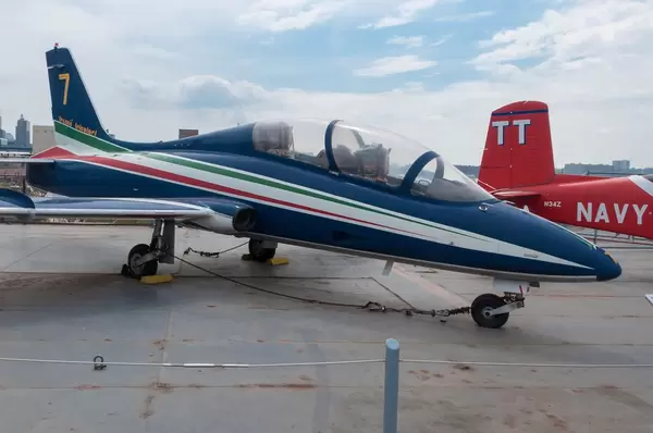 Frecce Tricolori Kunstflugstaffel der italienischen Luftwaffe in New York City, USA