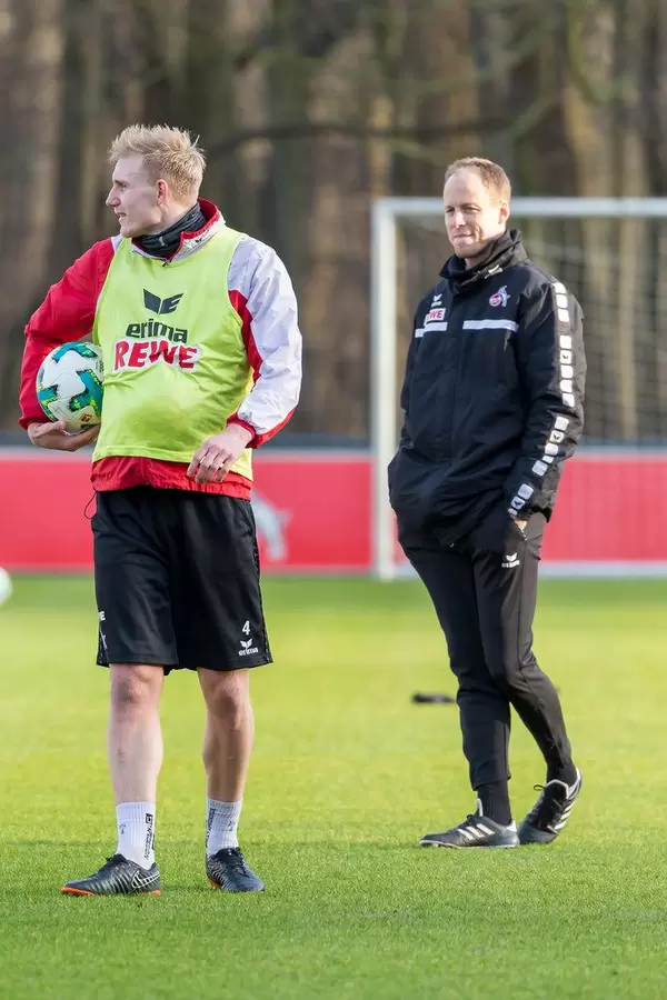 Frederik Sørensen und Kevin McKenna beim Training am 30.01.2018