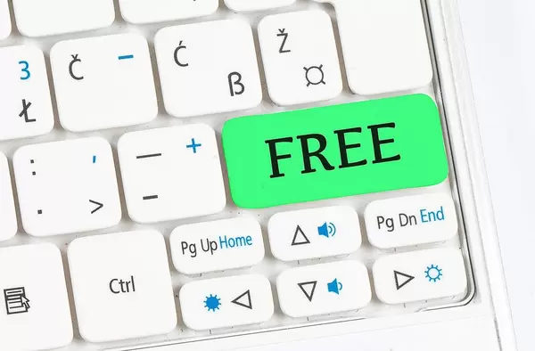 Free green keyboard button