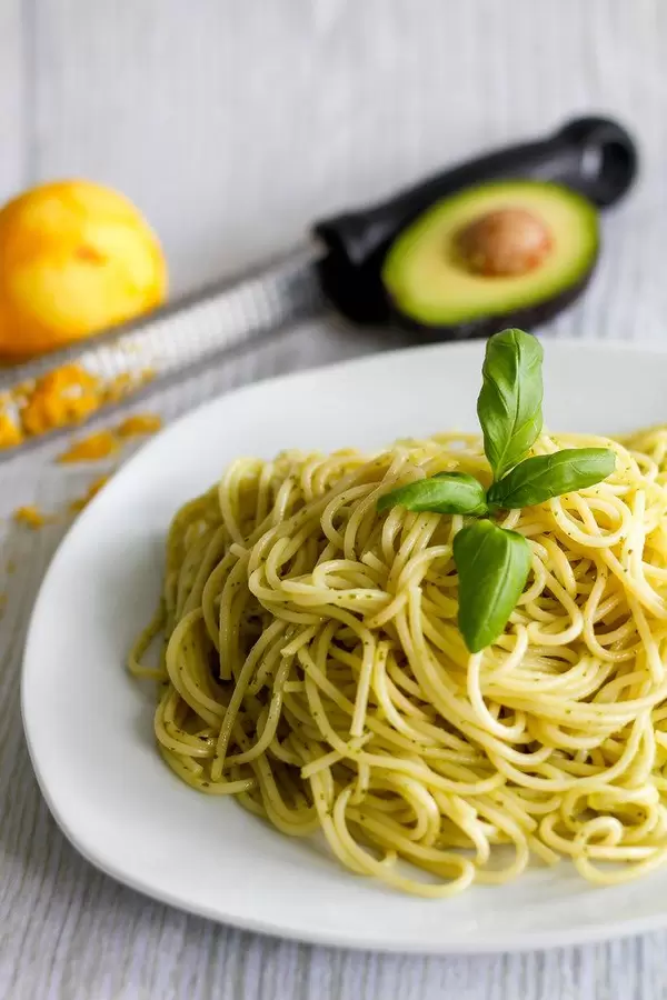 fresh avocado pasta