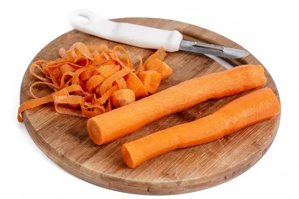 Fresh Carrot on the wooden board