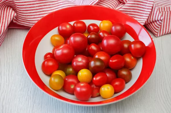 Fresh Cherries Tomatoes in a Bowl